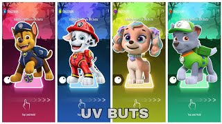 PAW Patrol The Mighty Movie  ZUMA vs CHASE vs SKYE vs ROCKY Tiles Hop EDM Rush [upl. by Gareth]