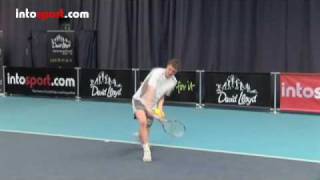 Tennis Backhand Topspin Technique [upl. by Minnnie]