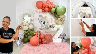 Como hacer un Arco de Globos 🐨🌿Decoración Koala🐨🌿 [upl. by Meg447]