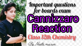 Cannizzaro Reaction Class 12th Chemistry  By neetu maam [upl. by Ennayd]