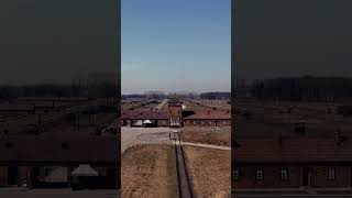 Auschwitz Poland Outside Drone Video of Nazi Germany Concentration Camp 2024 auschwitz [upl. by Dnomaj]