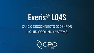 Everis® LQ4S Stainless Steel Quick Disconnects QDs for Liquid Cooling Systems [upl. by Femmine]