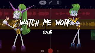 Watch Me Work Cover 💚💚  Male Original Key Trolls 3 Band Together [upl. by Harts]