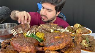 ASMR Eating Spicy Mutton Chops BiryaniSpicy Two Whole ChickenSpicy Mutton amp Eggs Curry Mukbang [upl. by Khudari]