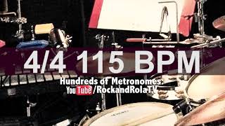 🔴 115 BPM Pop Percusion Metronome [upl. by Kaiulani]