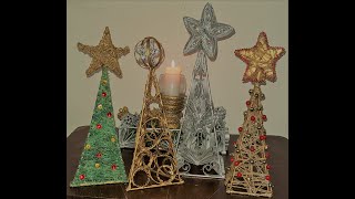 4 COMO HACER 4 ARBOLES de NAVIDAD Originales  con MATERIAL RECICLADO  DIY CHRISTMAS PINE [upl. by Menard839]