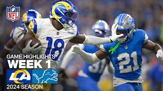 Los Angeles Rams vs Detroit Lions Game Highlights  NFL 2024 Season [upl. by Gurolinick469]