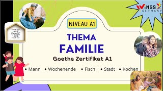 Familie  Thema  A1 Sprechen Teil 2  Mann Wochenenede Fisch Stadt Kochen  German speaking [upl. by Tsui]