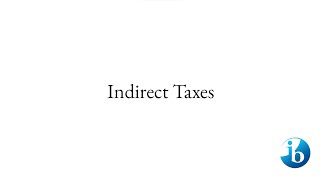 Quick Indirect Taxes [upl. by Donaghue]