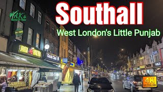 Walk Around Southall A Visual Walk Tour of West Londons Little Punjab  Southall 4K UHD  YouTube [upl. by Anisah]