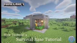 Minecraft 建築：石造極限迷你屋！│How to build a survival base tutorial【秘密himitsu】│마인크래프트 건축│マイクラ建築│【迷你屋】5 [upl. by Ayahs]