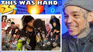 Azerrz  Hit Rap Songs in Voice Impressions 4  Industry Baby Off The Grid Family Ties reaction [upl. by Nalyorf]