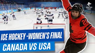 Canada vs USA  Womens Ice Hockey Gold Medal Match  Full Replay  Beijing2022 [upl. by Atilam]