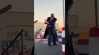 🇺🇸 Donald Trump funny dance at MAGA rally in Kinston North Carolina Nov 3 2014 [upl. by Garlen571]