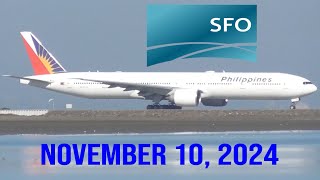 Planespotting at San Francisco International Airport  November 10 2024 [upl. by Nikoletta800]