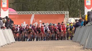 Cyclocross SintNiklaas Women Elite 50fps 19 Feb 2022 [upl. by Heaps]