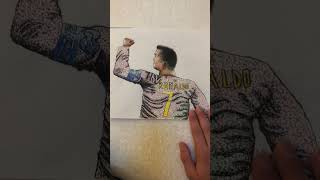 Pointillism Ronaldo drawing [upl. by Gertrudis]