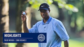 Every Shot from Tiger Woods Second Round  PGA Championship 2000 [upl. by Dronel142]