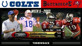 Peytons MNF Miracle Comeback Colts vs Buccaneers 2003 Week 5 [upl. by Bonney833]