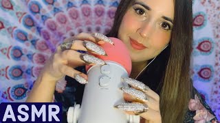 ASMR  Tapping and scratching ♡ Long Nails  Siente el ASMR con uñas largas [upl. by Aneet596]