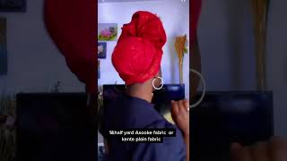 How To Tie Your Own Simple amp Quick Gele Tutorial 💃🏽💖😱 [upl. by Oranneg611]