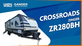 2021 CrossRoads Zinger 280BH  Travel Trailer  RV Review Camping World [upl. by Ahker]