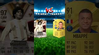 FIFA 22 MARADONA VS FIFA 22 Attackers 😱🔥  Messi Ronaldo Neymar Mbappeyoutube sortyoutube [upl. by Iphigeniah114]