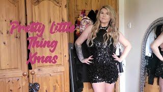 PRETTYLITTLETHING  Xmas Party Vibes Try On Haul [upl. by Ydeh]