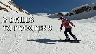 8 Snowboard Drills to Progress Your Riding [upl. by Hacker]