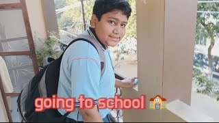 Vignesh going to school 🏫🎒 [upl. by Eladnor224]