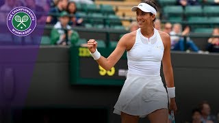 Garbiñe Muguruza first into Wimbledon 2017 semifinals [upl. by Friedman133]