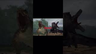 Goji center Spinosaurus vs Goji Center TRex edit jurassicparkdinosaur edit shorts [upl. by Linda]