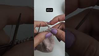 22 LC  mini knitting demo knittingtutorials [upl. by Alolomo544]