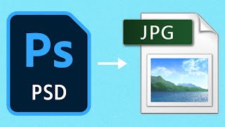 How to convert multiple PSD images to JPG with automate batch in Photoshop [upl. by Arze]