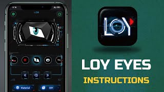 LOY EYES APP INSTRUCTIONS for LED Backpacks [upl. by Standley]