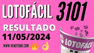 🍀 Resultado Lotofácil 3101 [upl. by Franza]