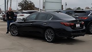 20232024 Infiniti Q50 Red Sport  Is It A BETTER Luxury Performance Sedan [upl. by Ausoj]