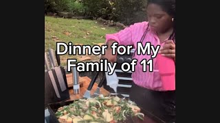 Dinner for My Family of 11 in Our Outdoor Kitchen Fried Catfish Green beans amp Potatoes 🥔 [upl. by Dnana]