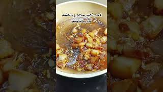 adobong sitaw with pork and mandoo adobongsitaw cooking foodie pinoyfood [upl. by Sindee]