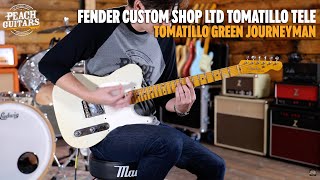 No TalkingJust Tones  Fender Custom Shop LTD Tomatillo Tele Journeyman Relic Tomatillo Green [upl. by Janith]