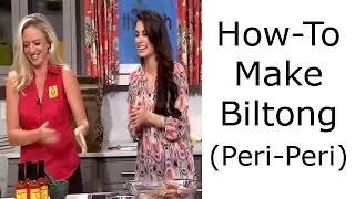 PeriPeri Biltong South African Beef Jerkey HowTo Video [upl. by Hyde]