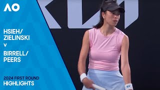 ZielinskiHsieh v PeersBirrell Highlights  Australian Open 2024 First Round [upl. by Harve146]