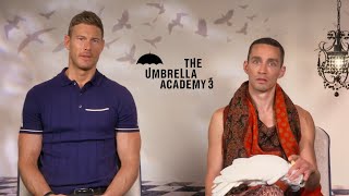 Tom Hopper and Robert Sheehan Talk Umbrella Academy S3 [upl. by Bringhurst210]