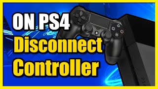 How to Disconnect PS4 Controller From PS4 Console Forget amp Deregister [upl. by Ynna]