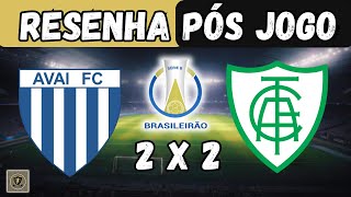 RESENHA PÓS JOGO AVAI X AMERICAMG [upl. by Anaer820]