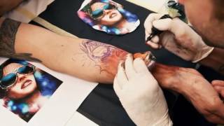 Tutorial  Tatuaje realista a color  Rostro de Mujer  Ojo realista [upl. by Leirbag]