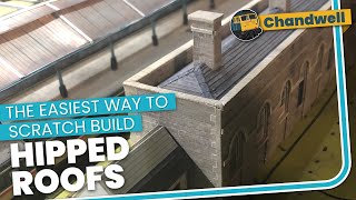 Hipped Roofs  the easiest way to make a scratch built hipped roof [upl. by Ahmar]