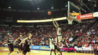 Mike Moser  UNLV Runnin Rebels 43 Back to Back AllyOops Reverse Dunks [upl. by Nitnert]