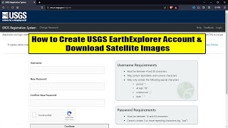 How to Create USGS Earth Explorer Account and Download Satellite Images [upl. by Madi640]