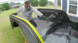 1979 Jeep CJ5 Restoration Episode 36 Spraying Raptor Liner on the Interior [upl. by Gavrila]